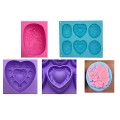 Silicone soap mold 3 designs RCP